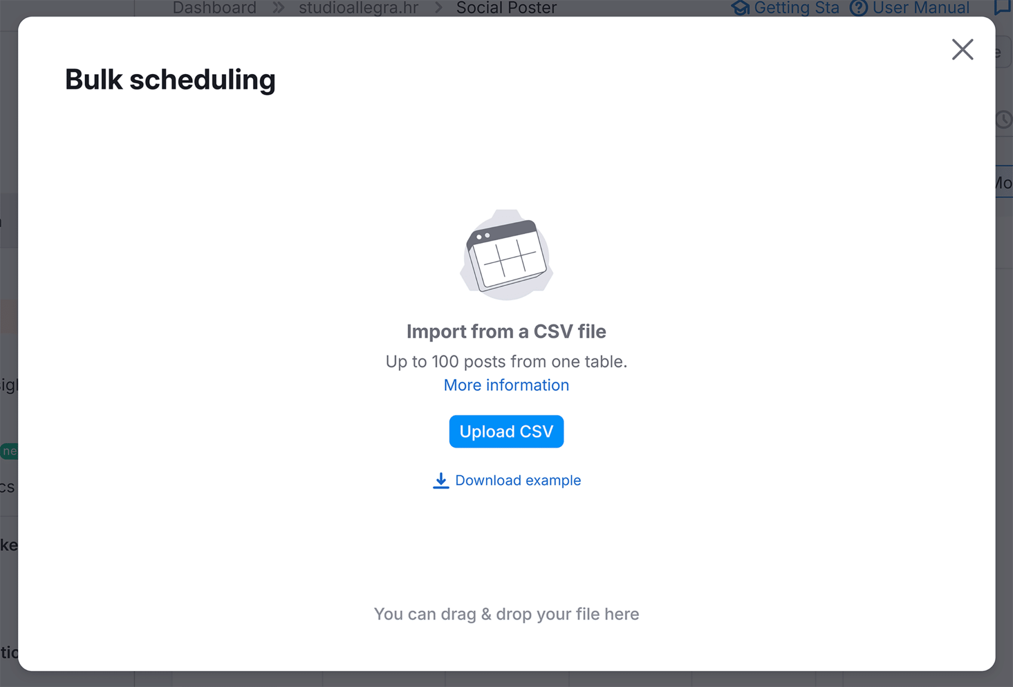 Social Poster &ndash; Bulk Scheduling