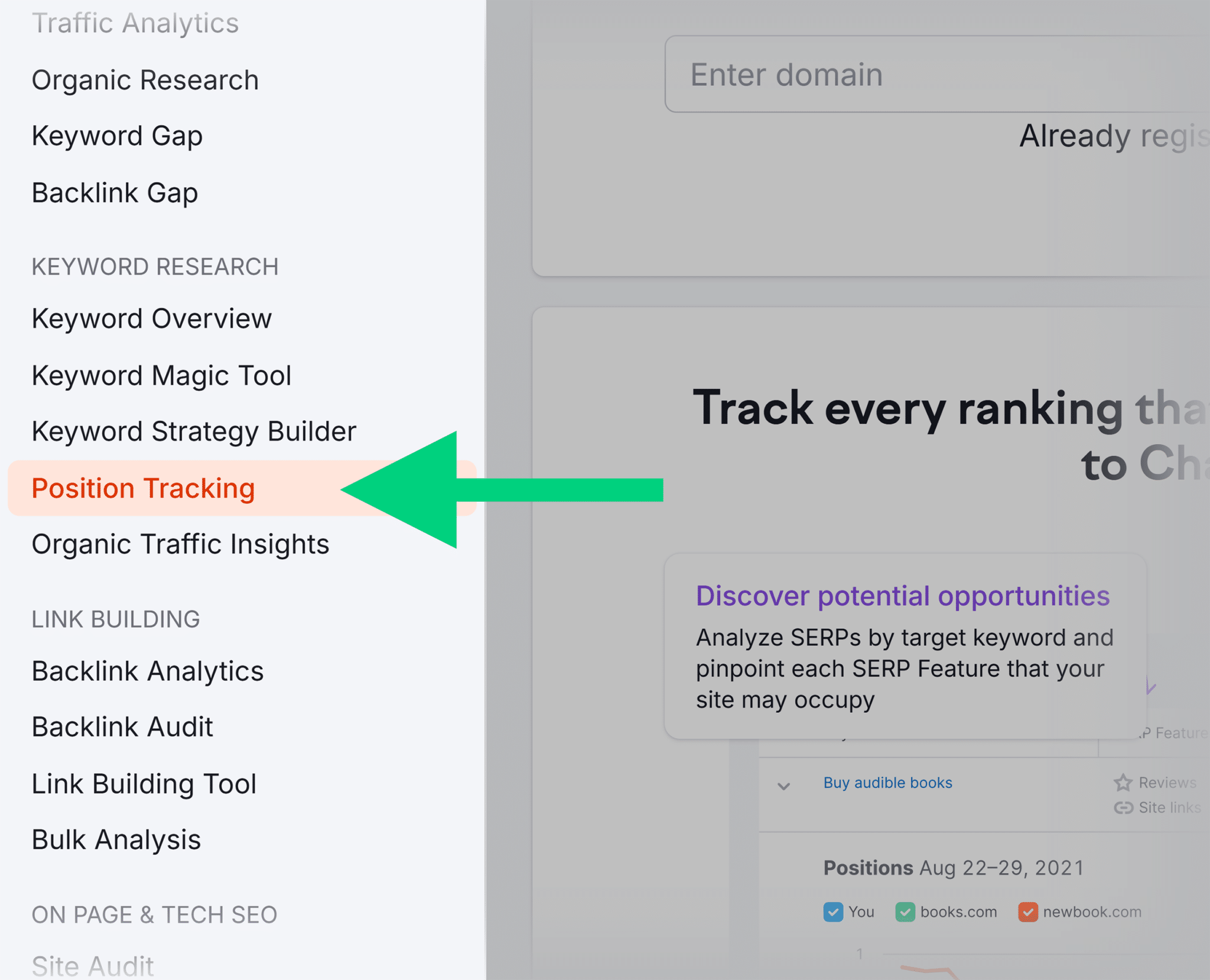 Semrush Position Tracking