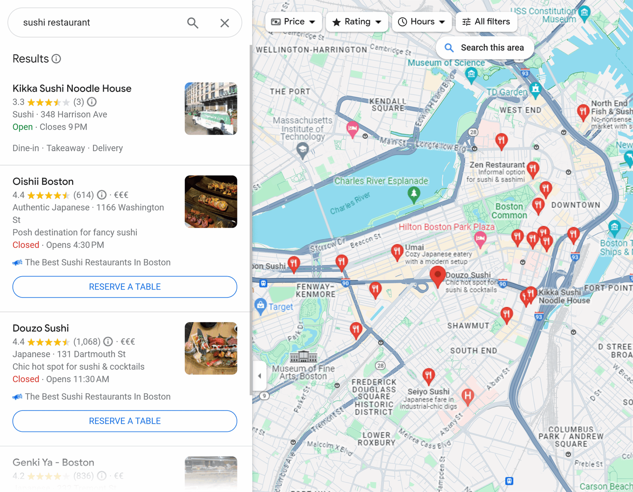Google Maps Search Sushi Restaurant Scaled