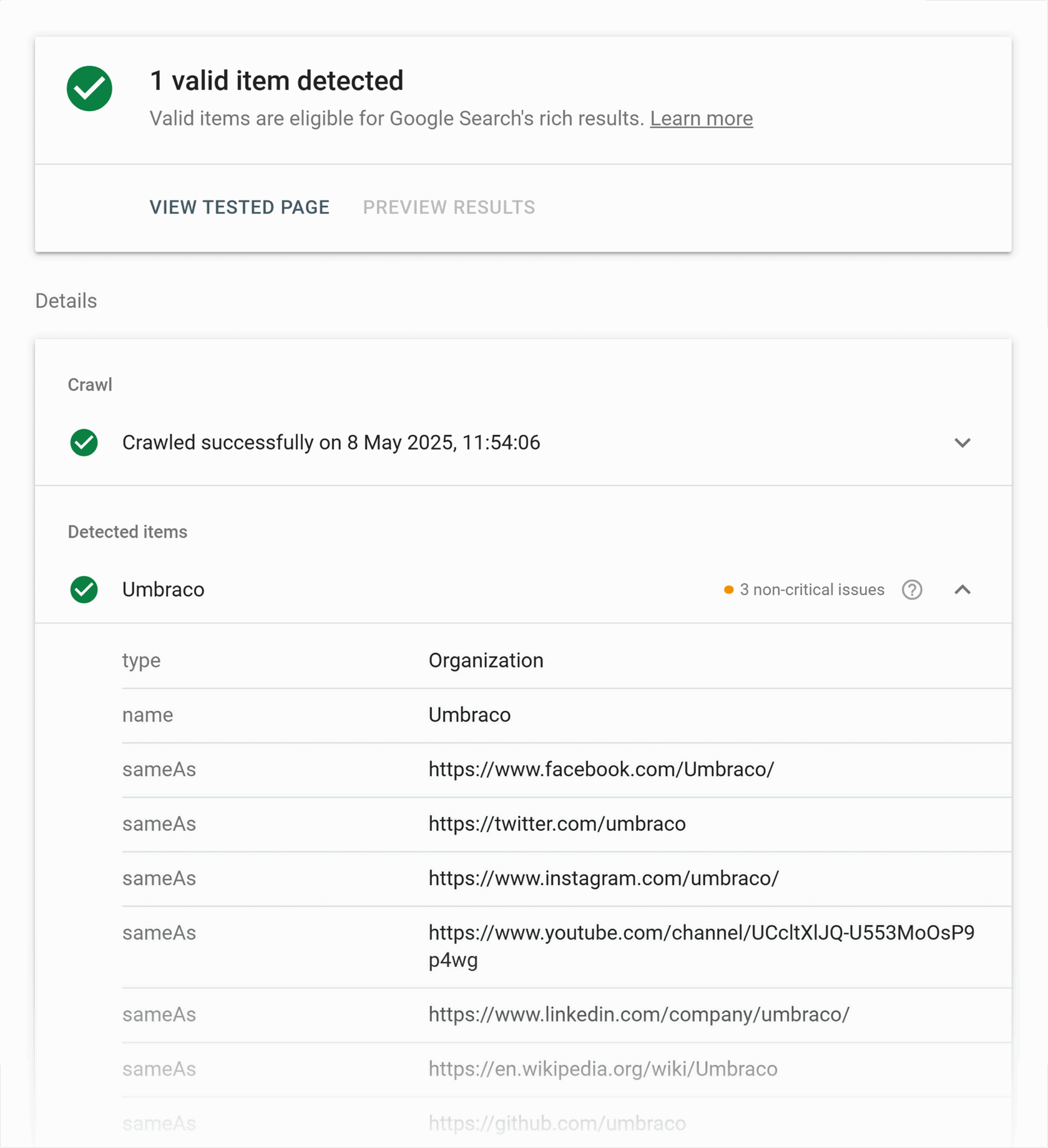 Rich Results Test Umbraco 1 Scaled