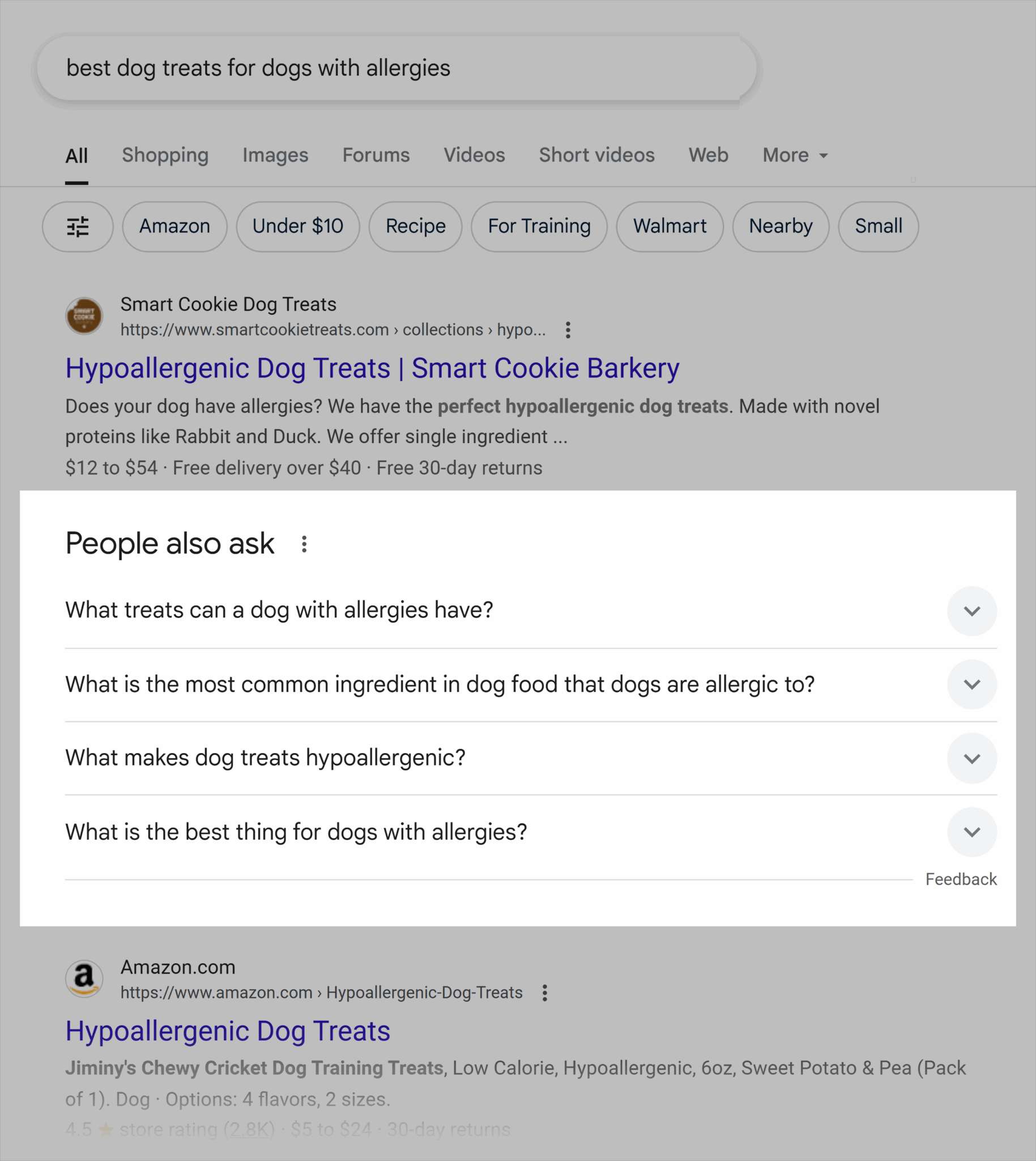 Google Serp Best Dog Treats For Dogs With Allergies Scaled