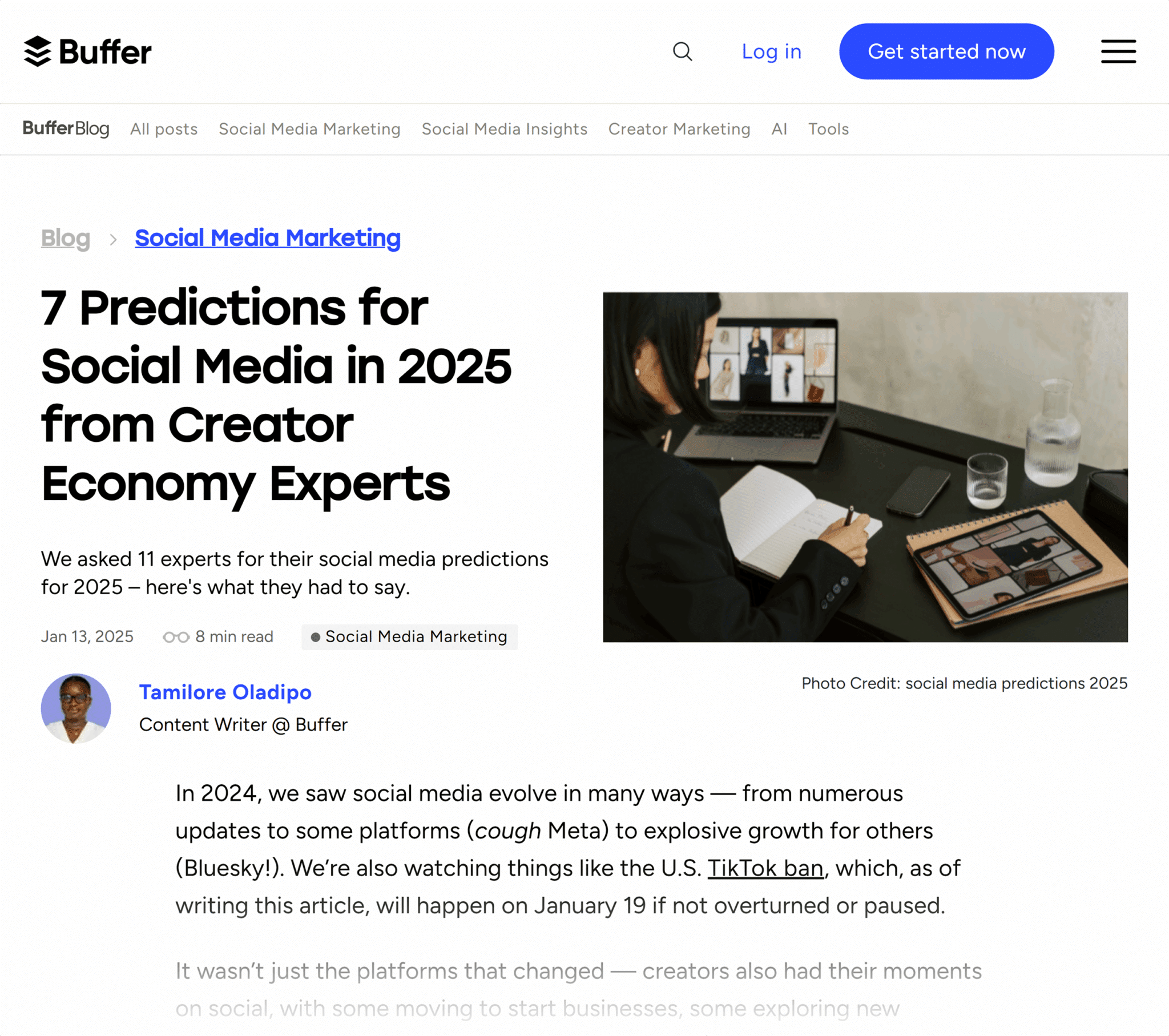 Buffer Predictions For Social Media Scaled