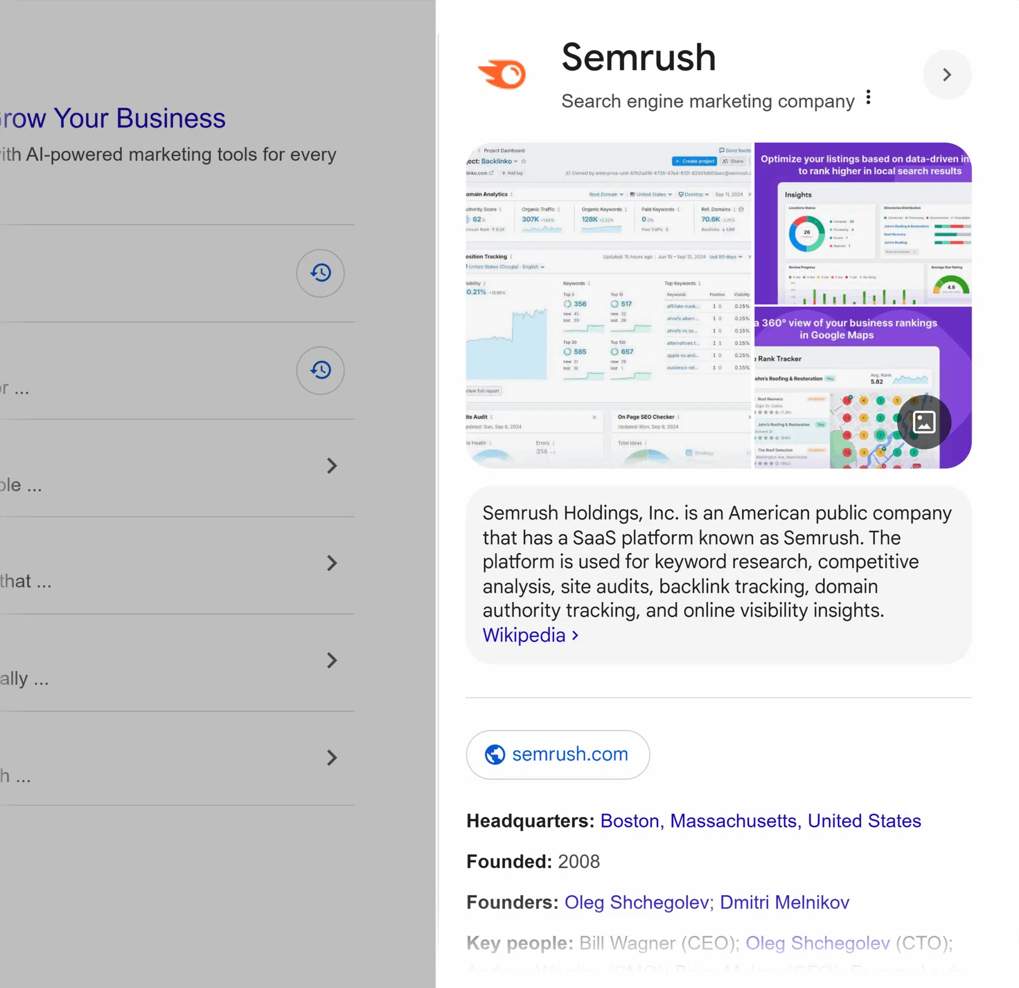 Google Serp Semrush Knowledge Panel Scaled