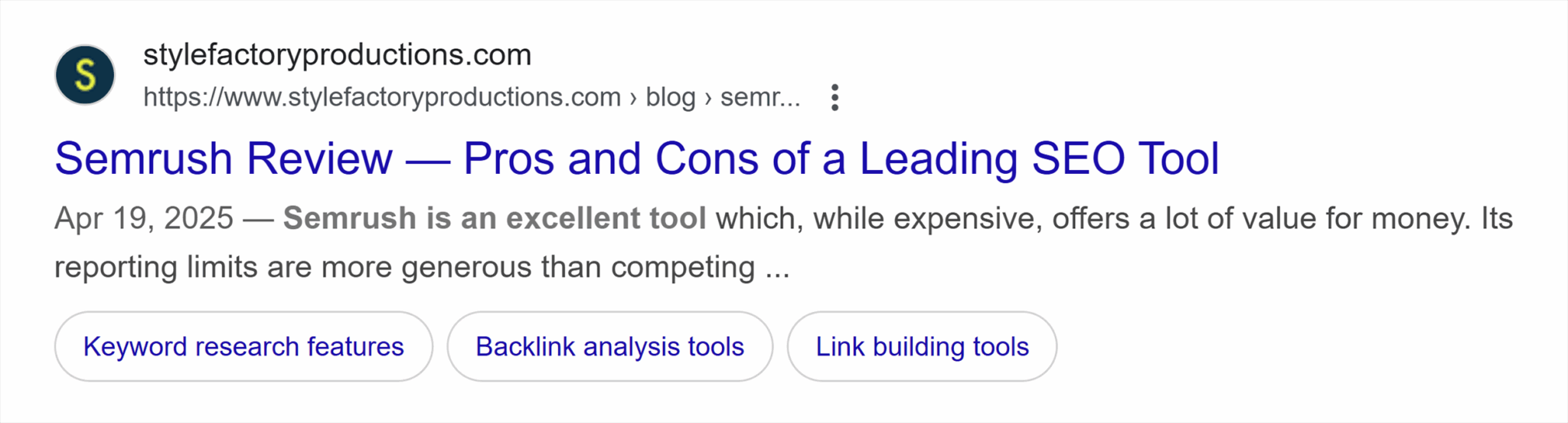 Google Serp Semrush Review Pros And Cons Scaled