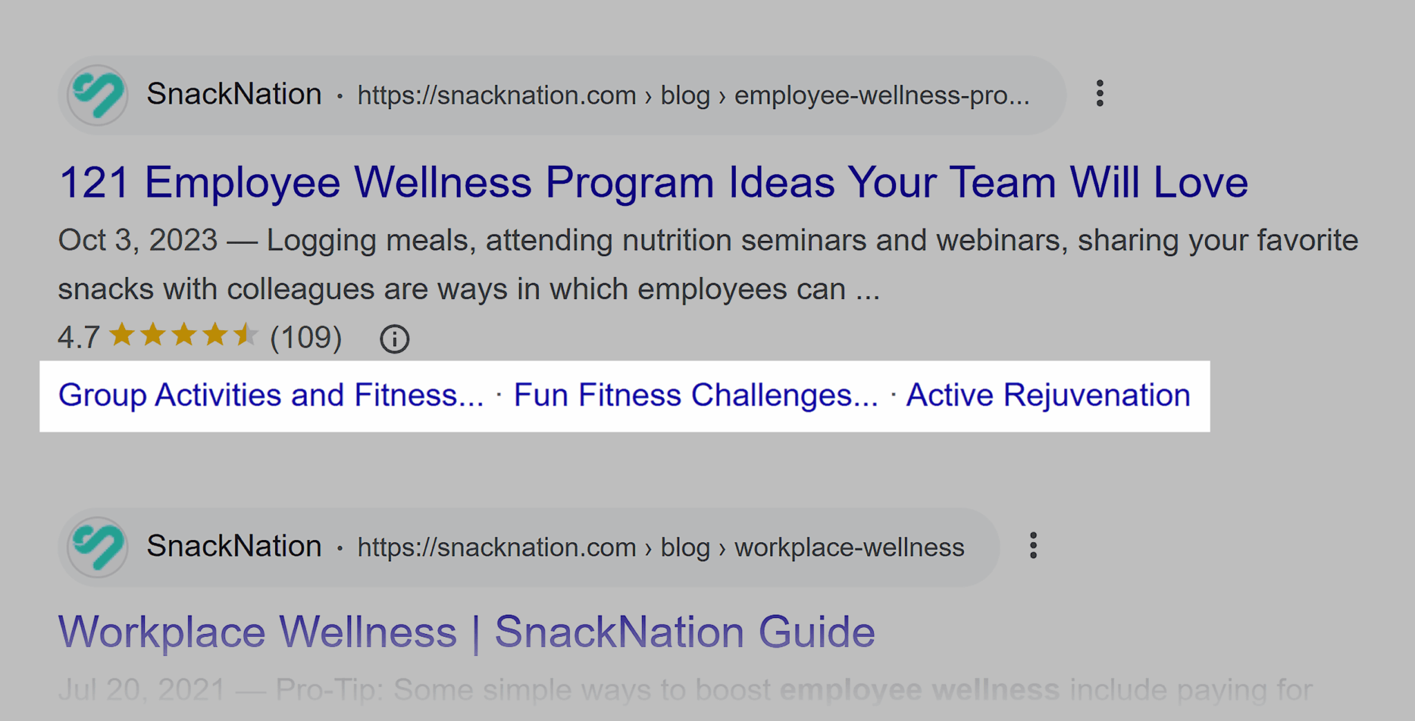 Post Sitelinks In Google Scaled