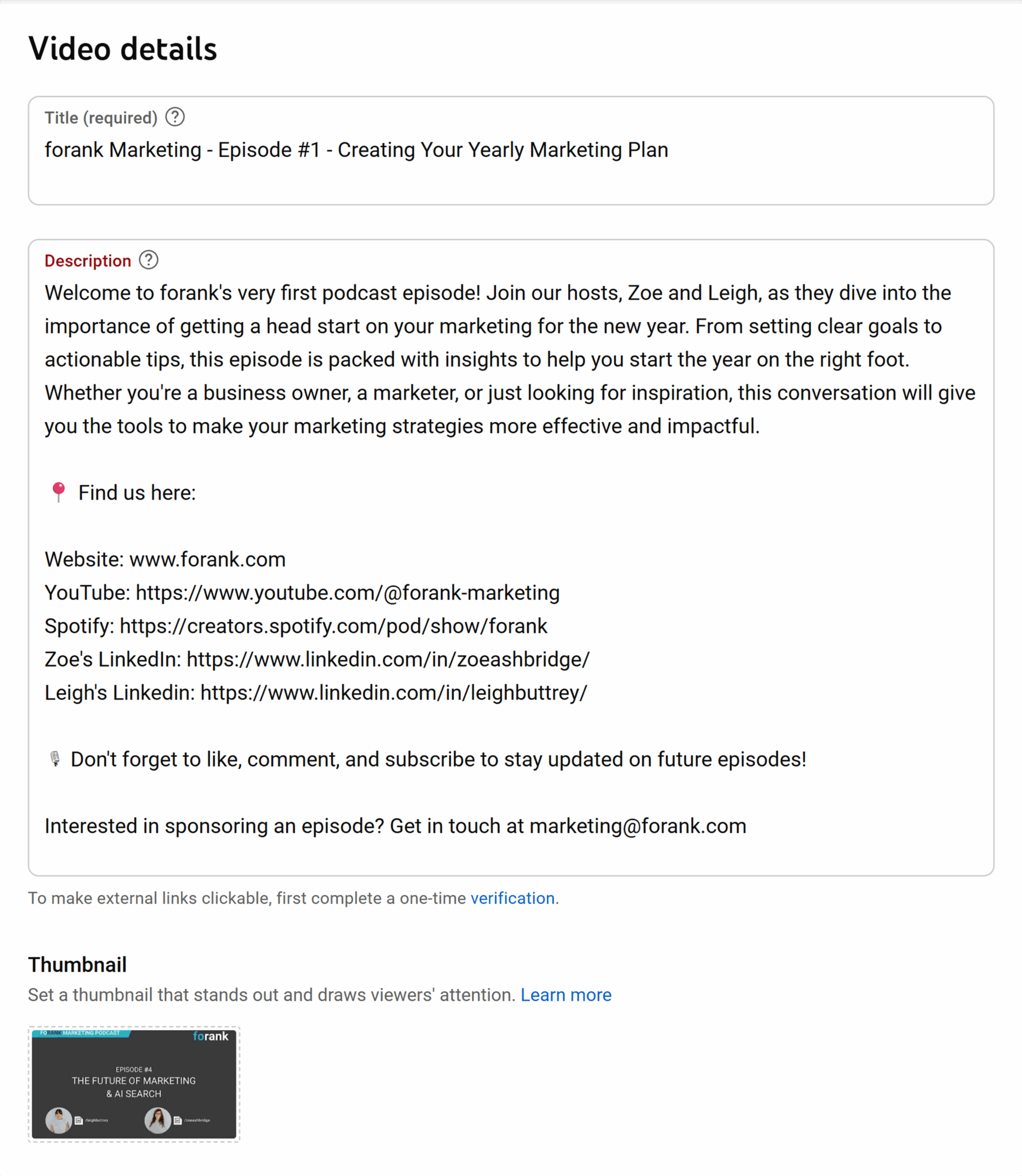 Youtube Studio Description Forank Marketing 1 Scaled