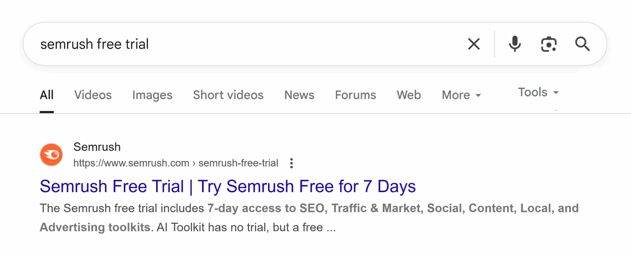 Google Serp Semrush Free Trial Scaled