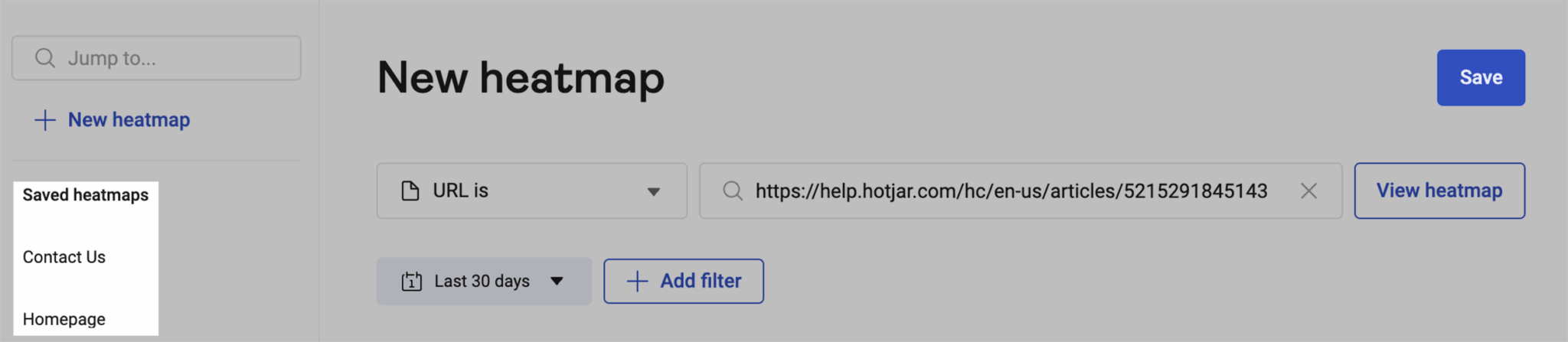 Hotjar Saved Heatmaps Scaled