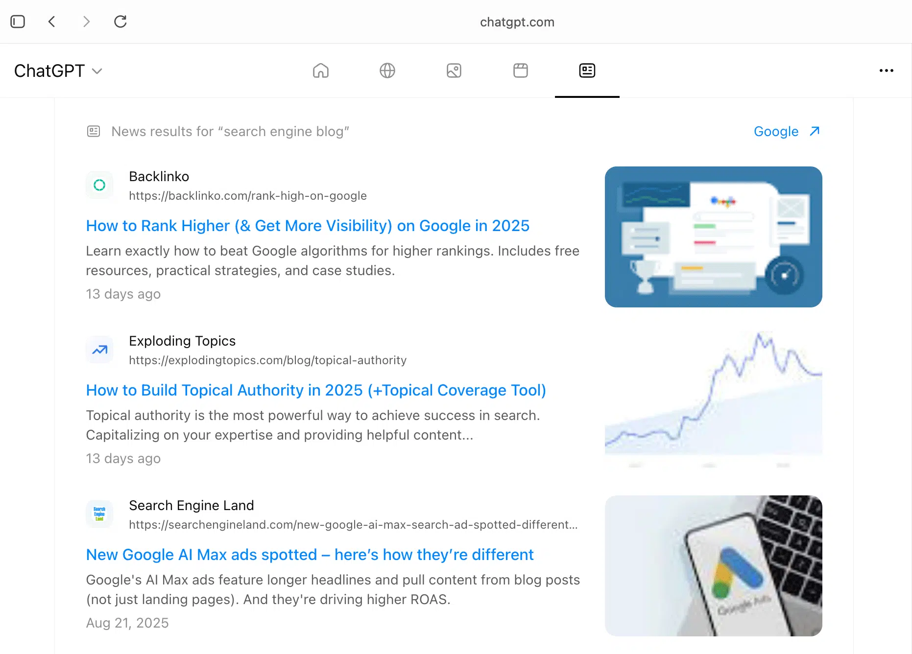 Chatgpt Atlas Search News 1
