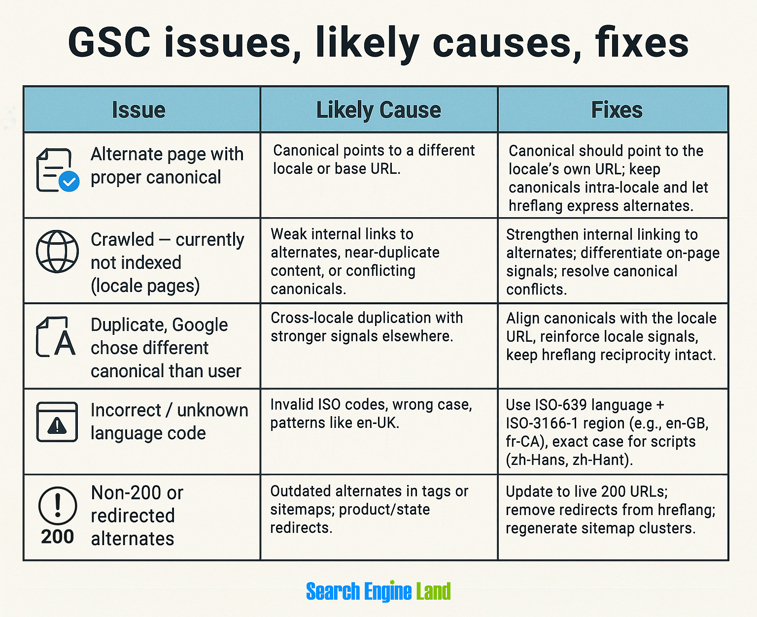 Gsc Issues