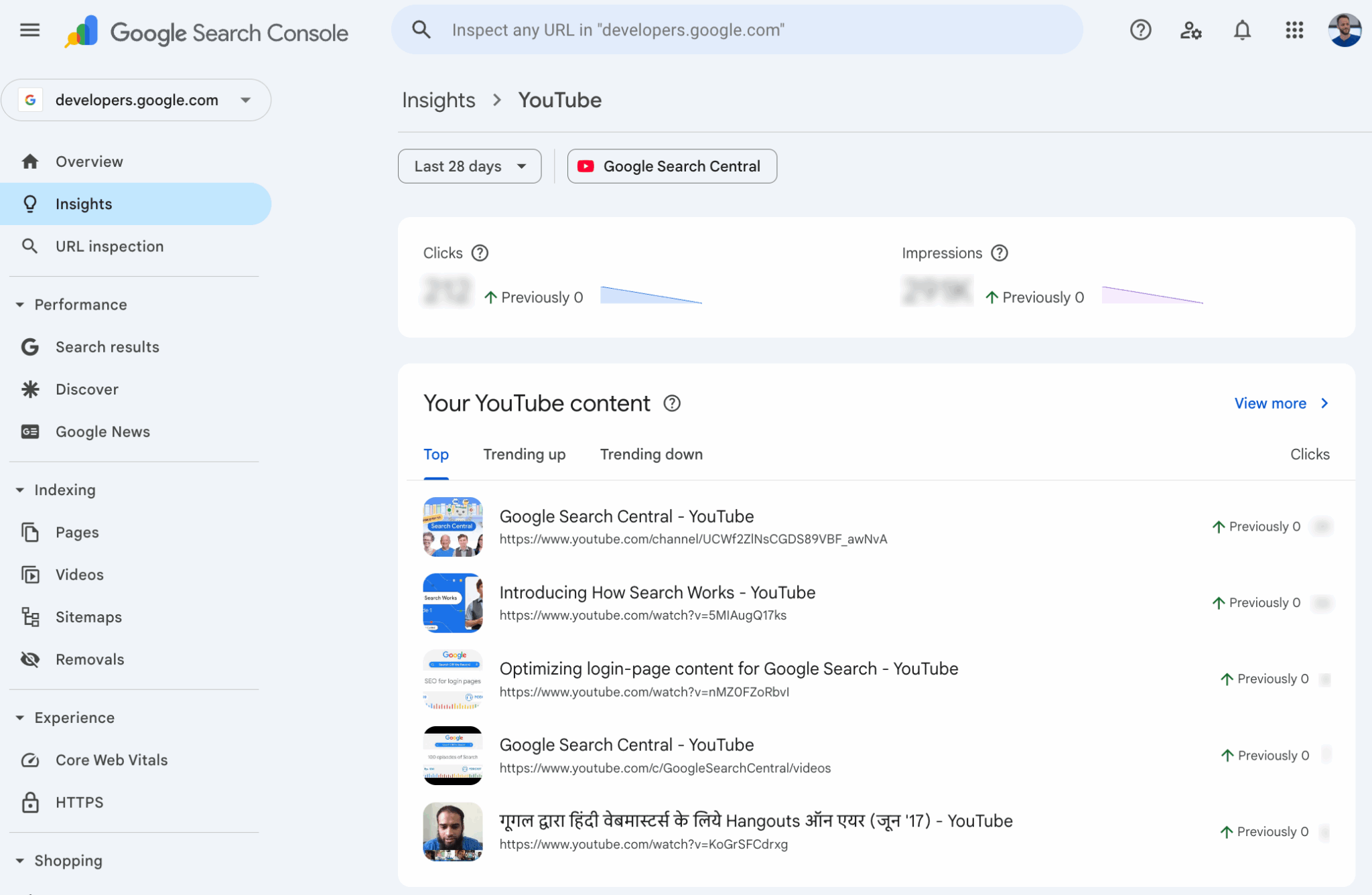 Youtube Social Search Console Scaled