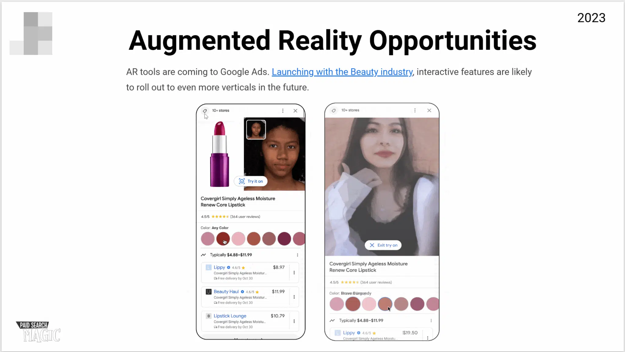 Augmented reality opportunities