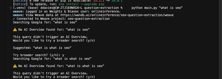 Cursor - no AI Overview found