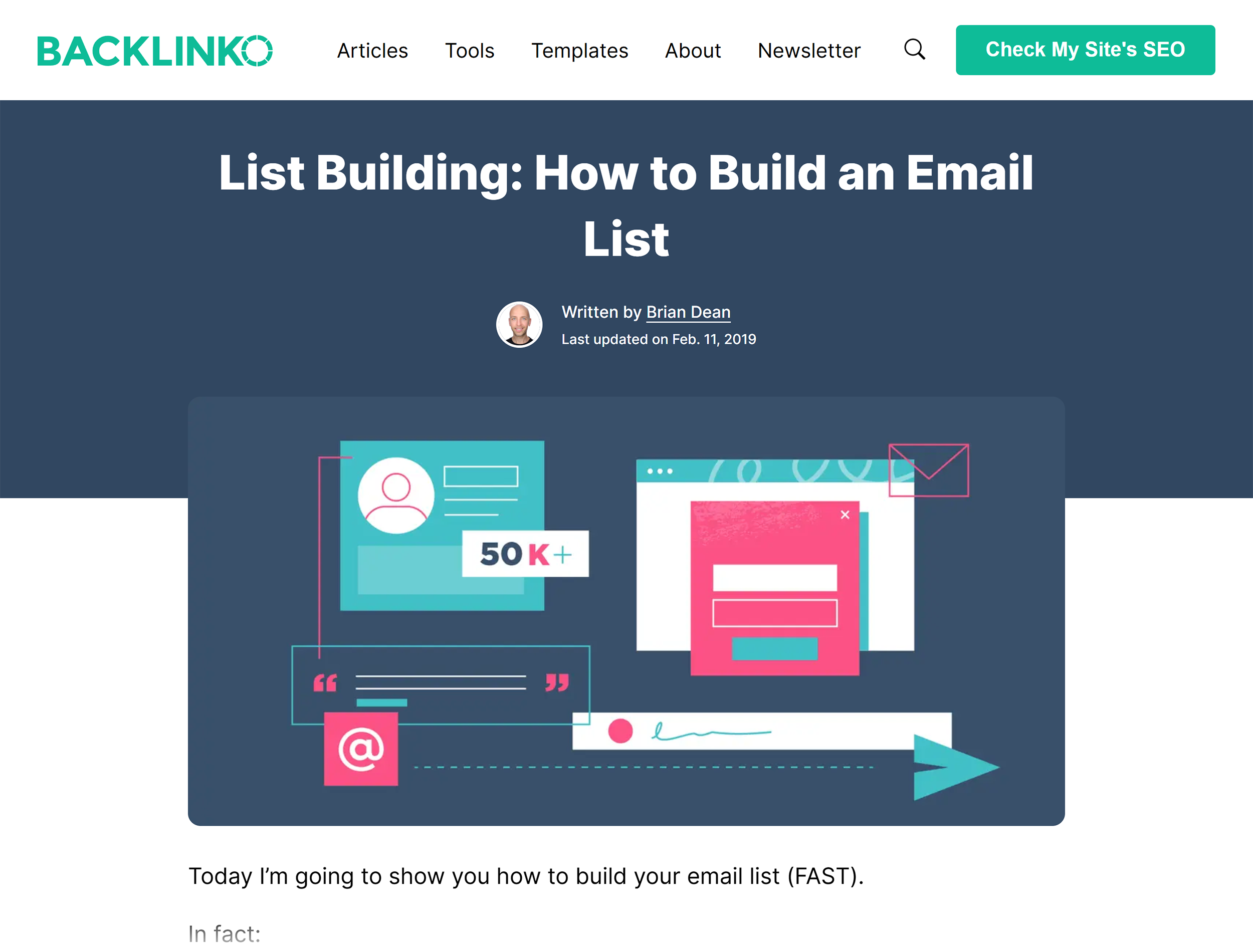 Backlinko List Building