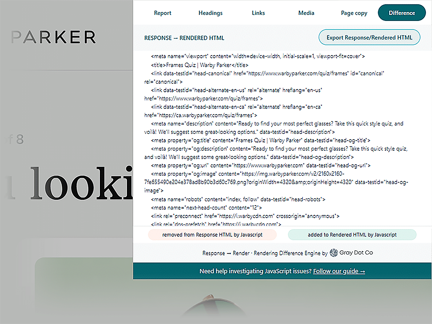 Warbyparker Rendering Difference Engine 1