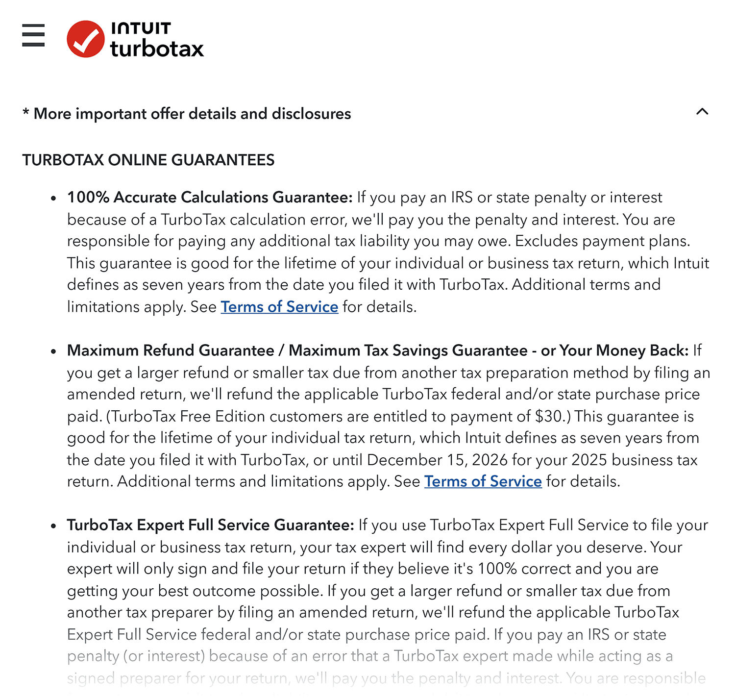 Intuit Turbotax Landing Page