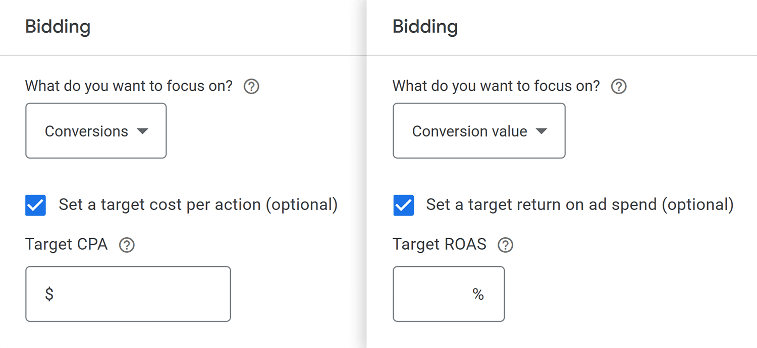 Google Ads Pmax Bidding