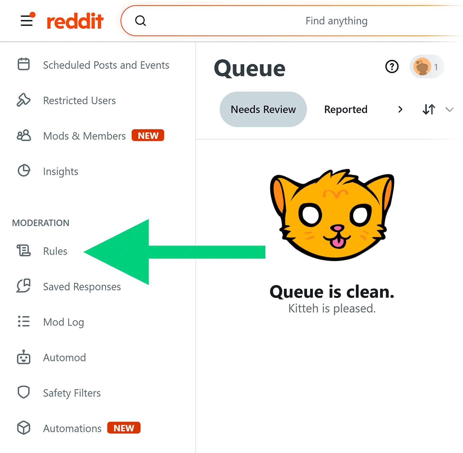 Reddit Moderation Rules