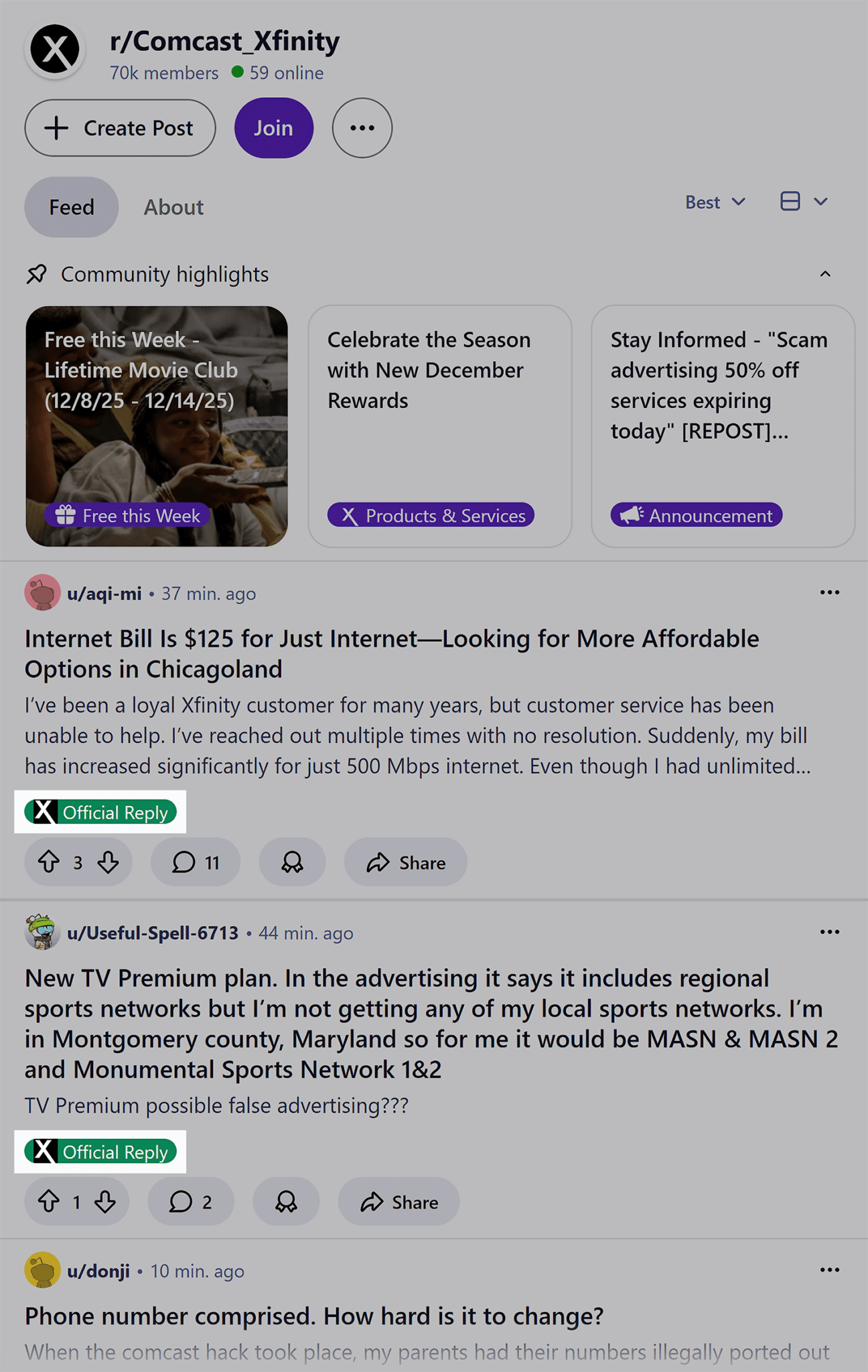 Reddit R Comcast Xfinity Official Reply Scaled