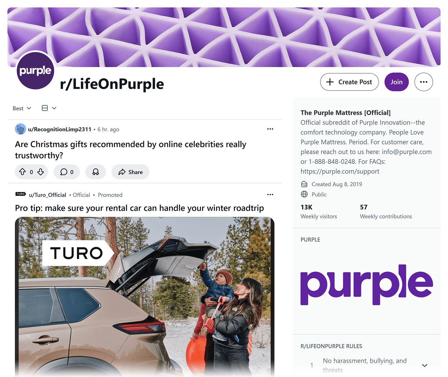 Reddit R Lifeonpurple