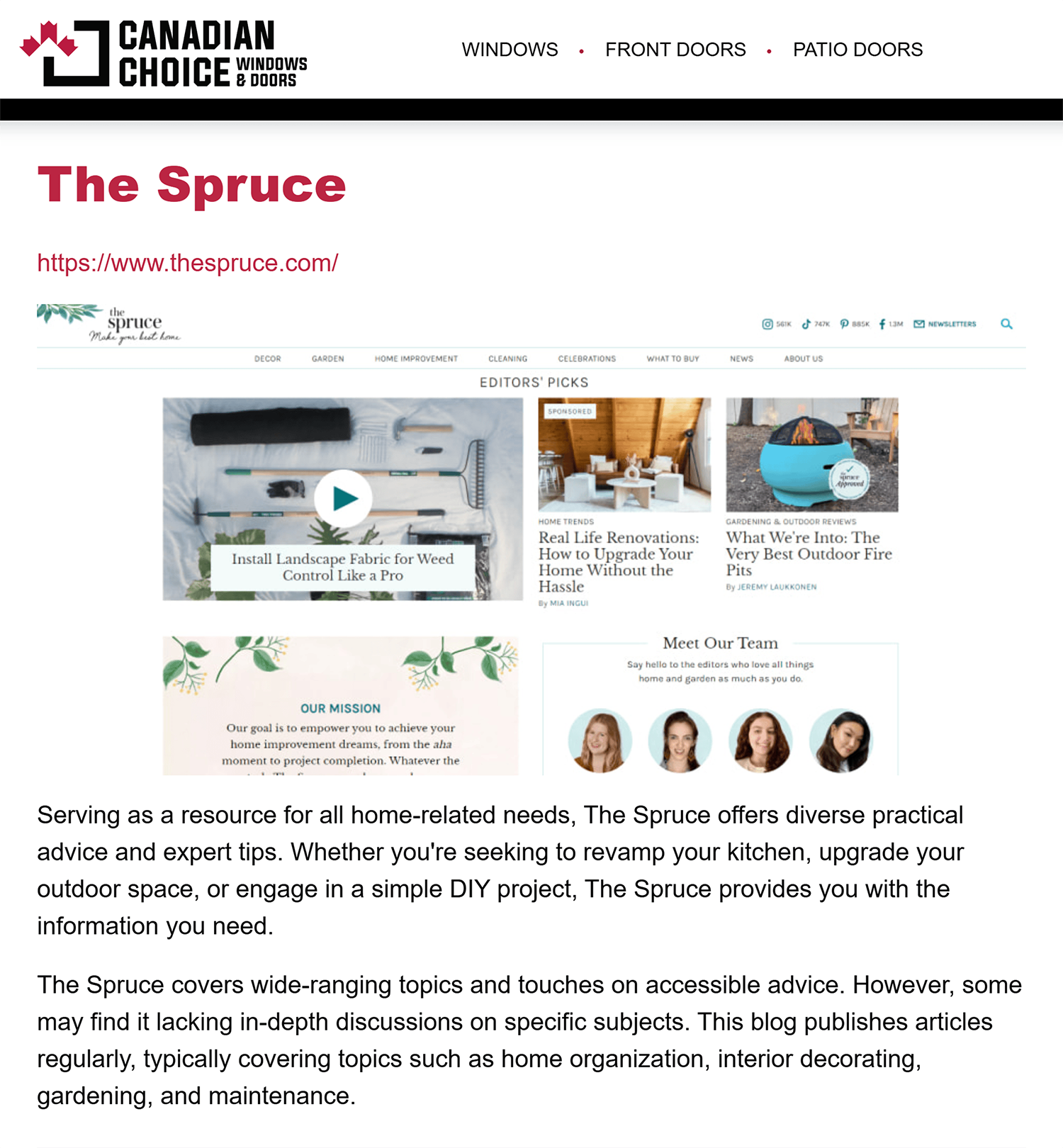 Windowscanada Thespruce Mention 1