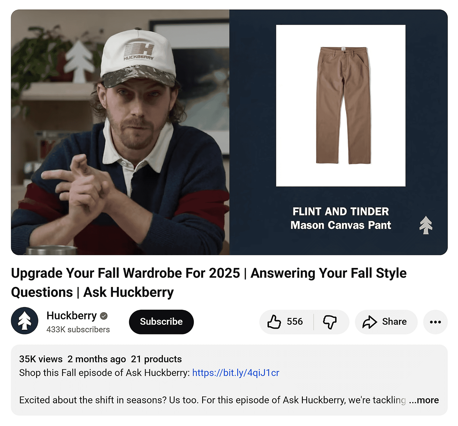 Youtube Huckberry Wardrobe 2025