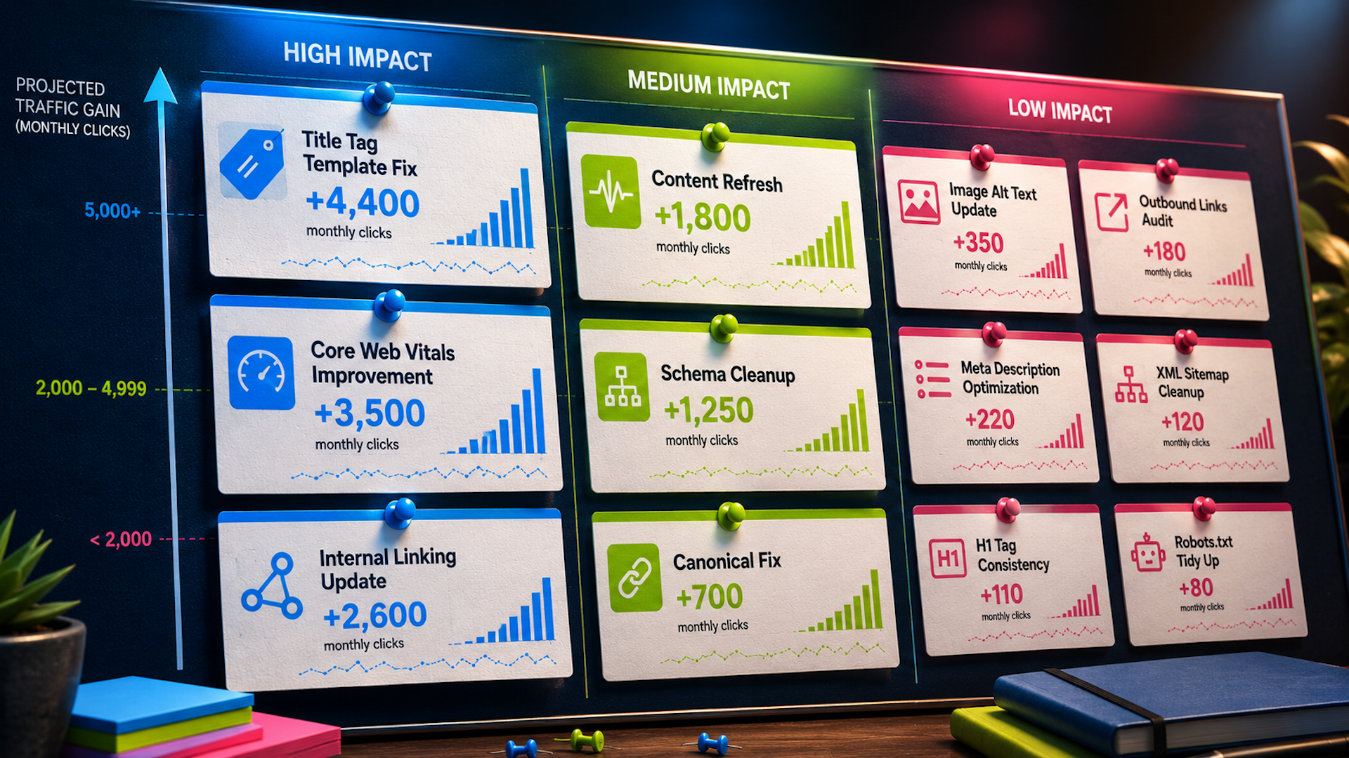 How to estimate the traffic impact of SEO fixes