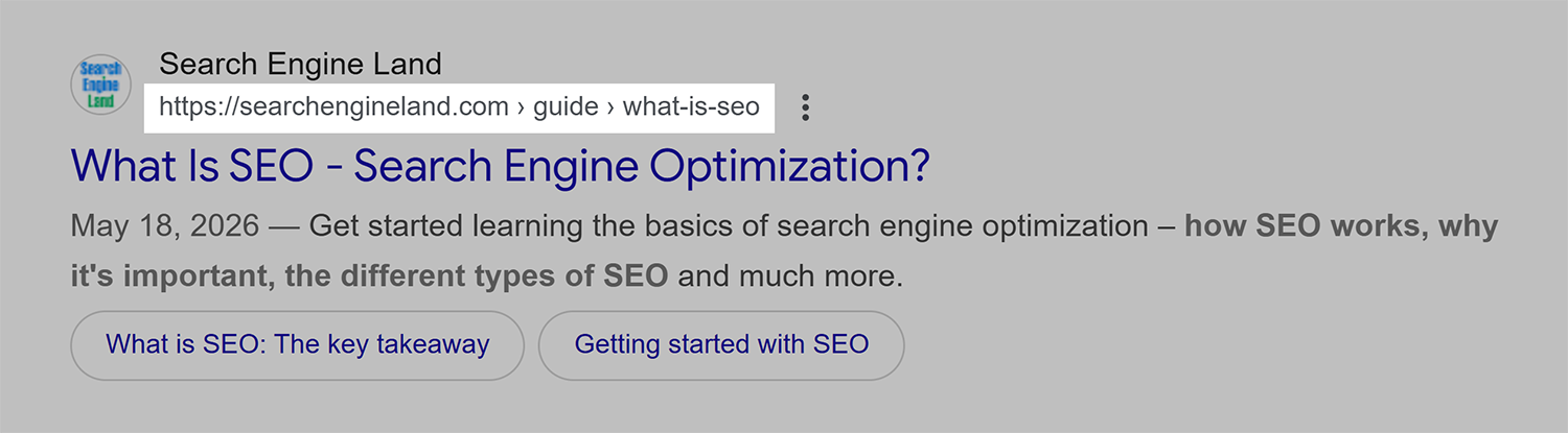 Google Serp Breadcrumbs