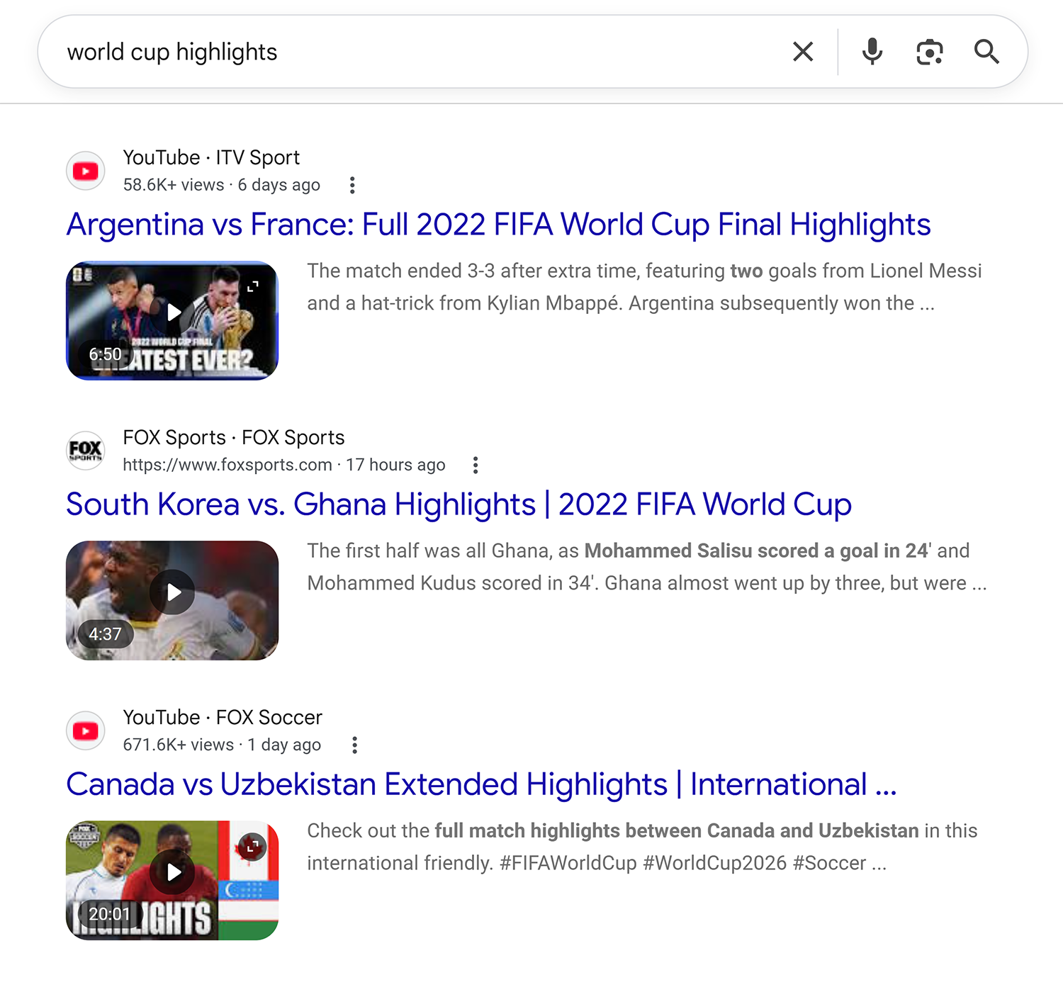 Google Serp Videos