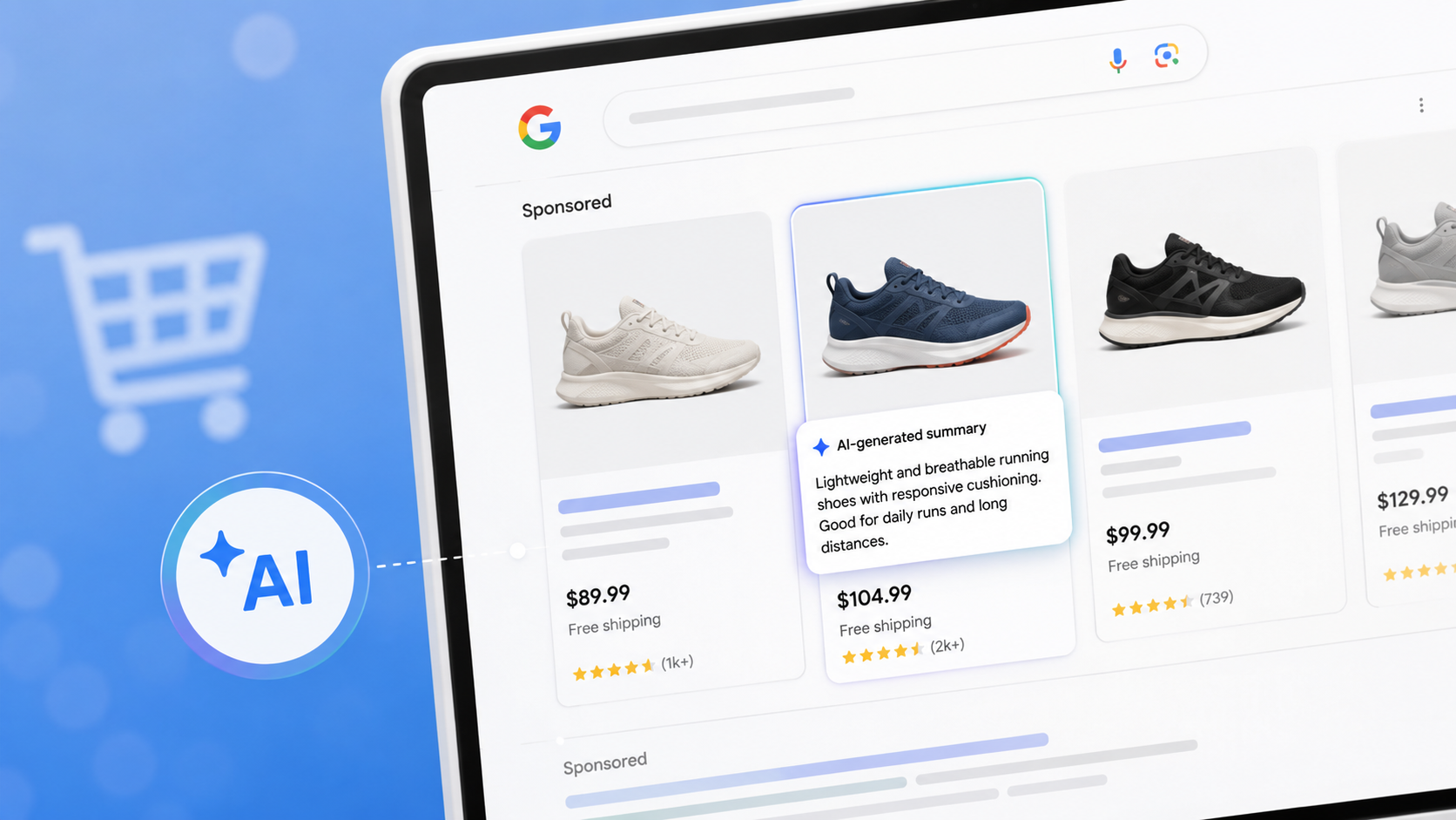 Google tests AI-generated descriptions in Shopping ads