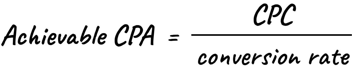 achievable-cpa-formula