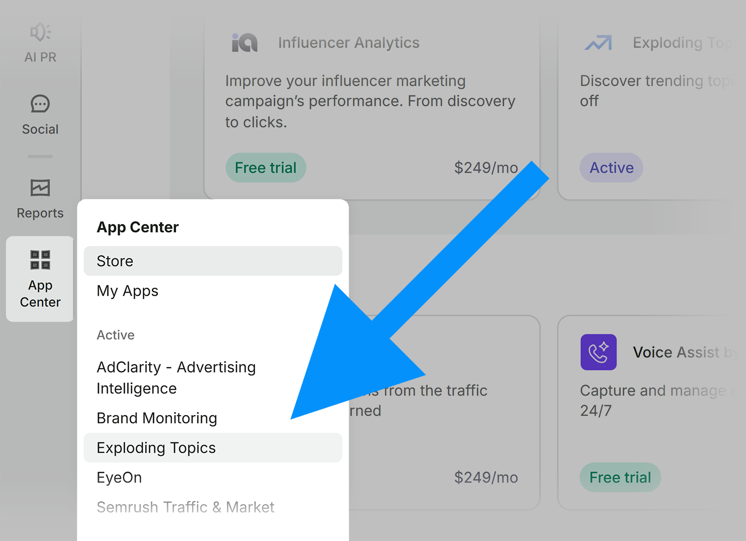 Semrush App Center Explodingtopics