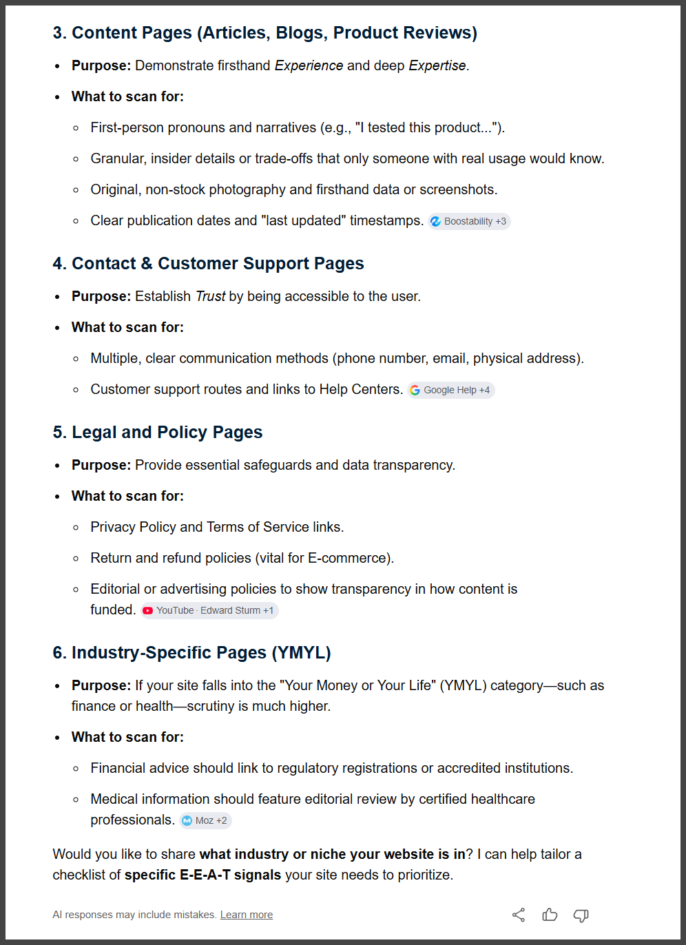 5 Google AIO Pages To Scan For E E A T