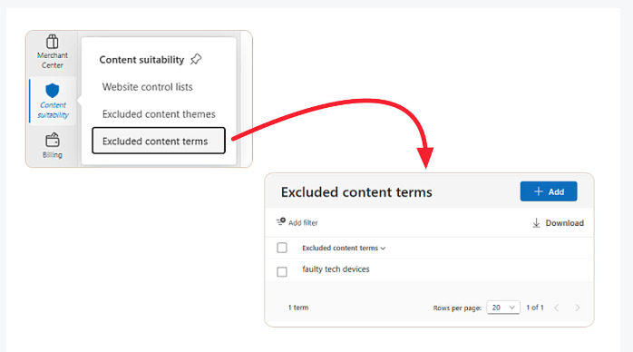 Content Exclusion