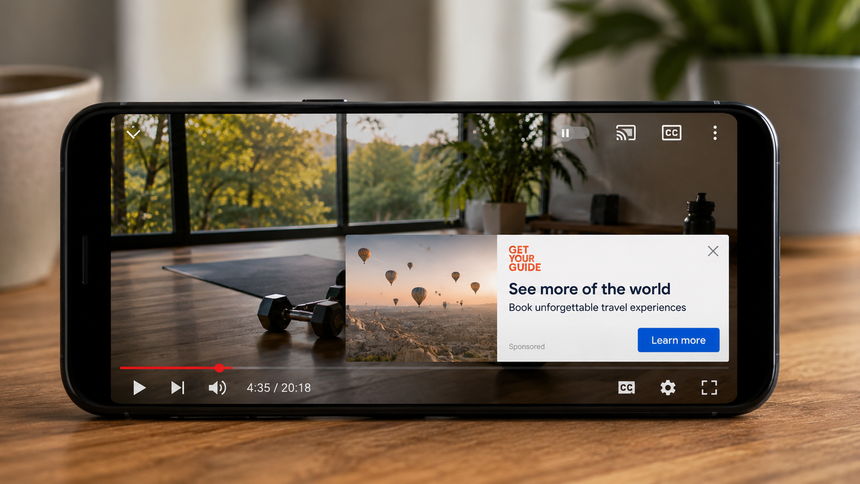 YouTube tests image ads during horizontal mobile playback YouTube tests image ads during horizontal mobile playback