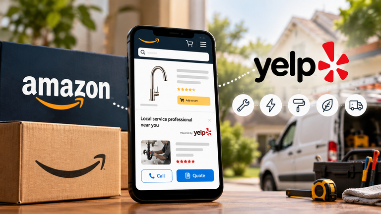 Amazon Ads taps Yelp to turn product purchases into local service leads