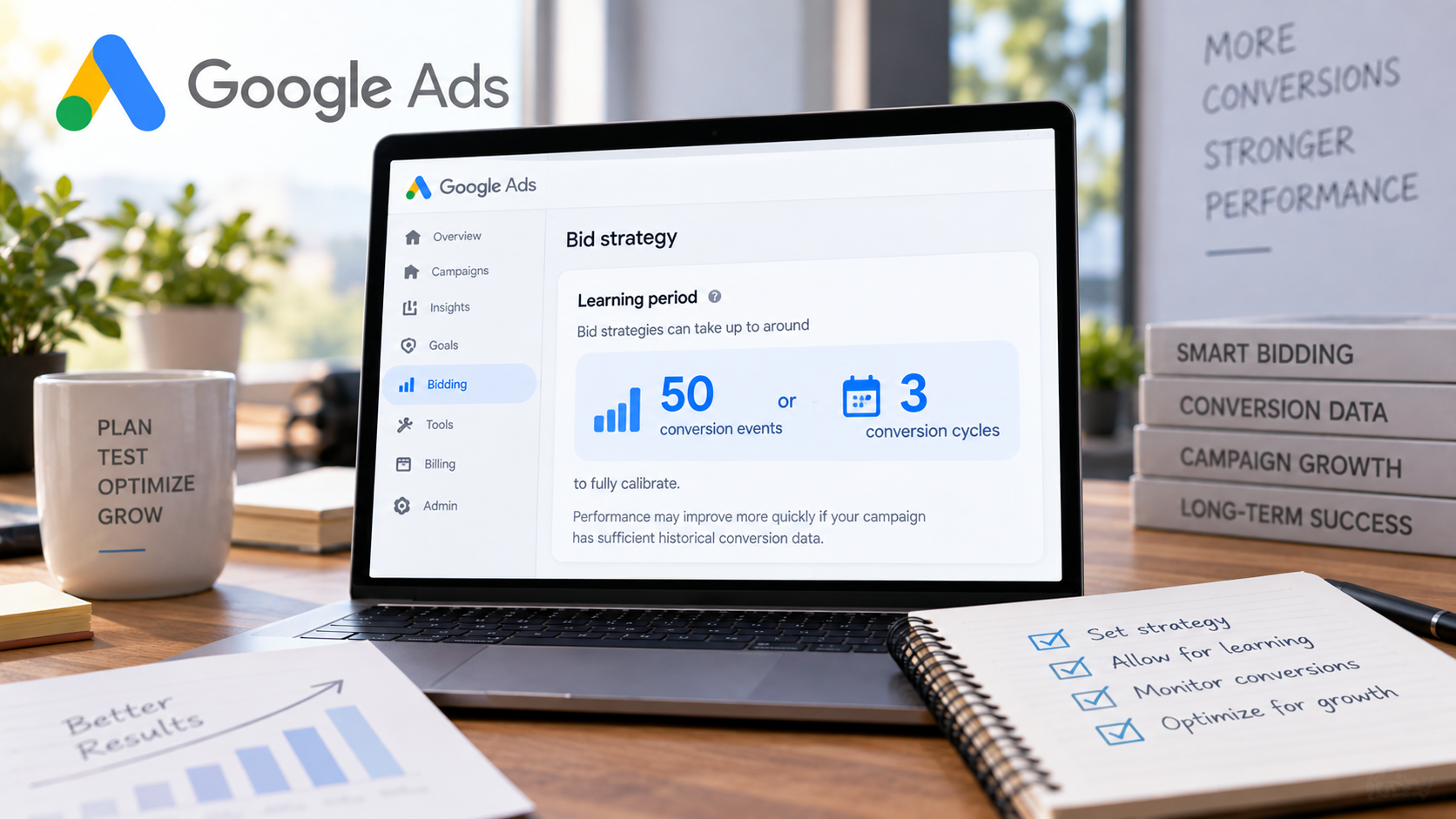 Google Ads reframes Smart Bidding learning around 50 conversions