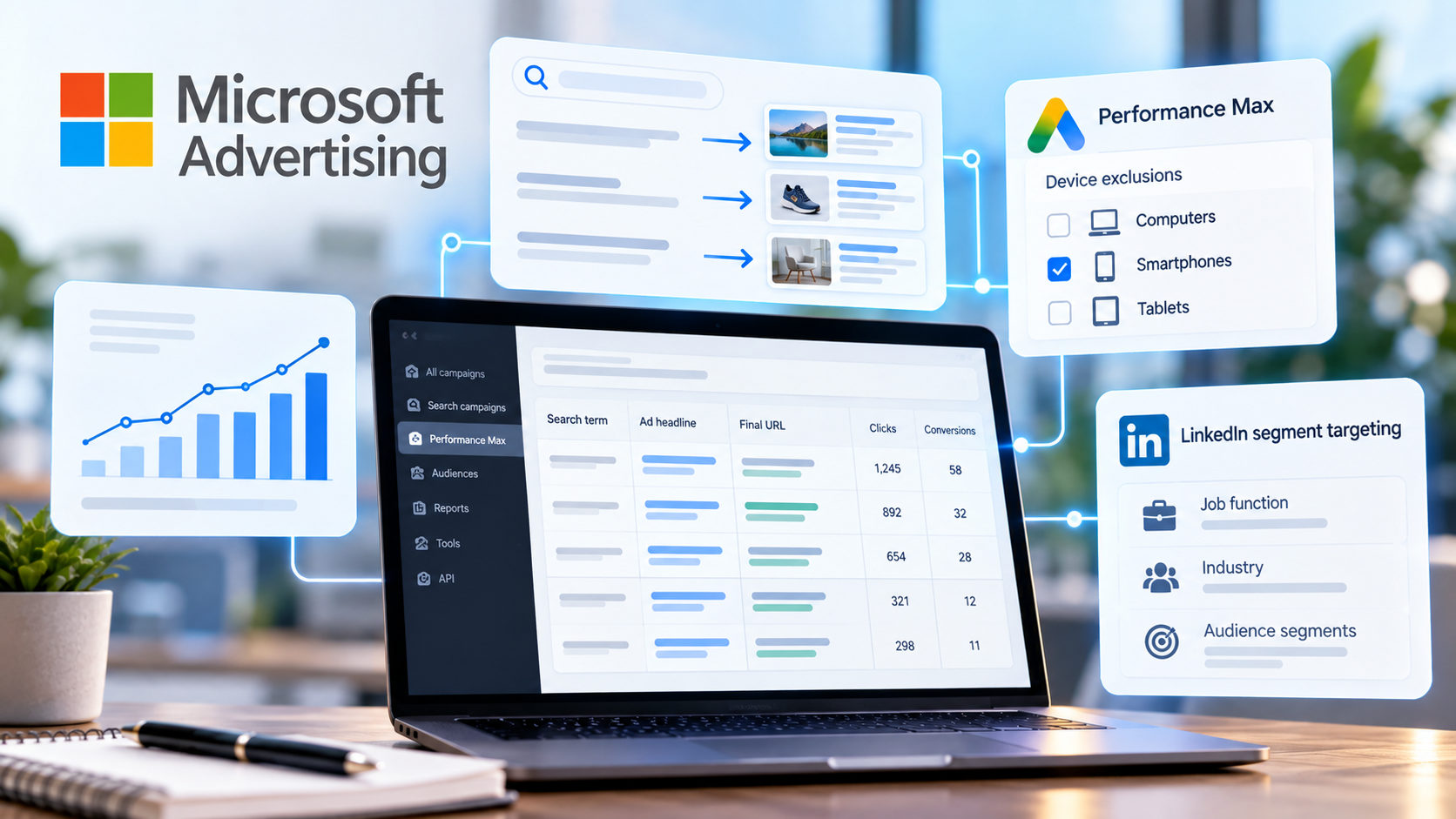 Microsoft Ads API adds deeper search reporting and more PMax controls