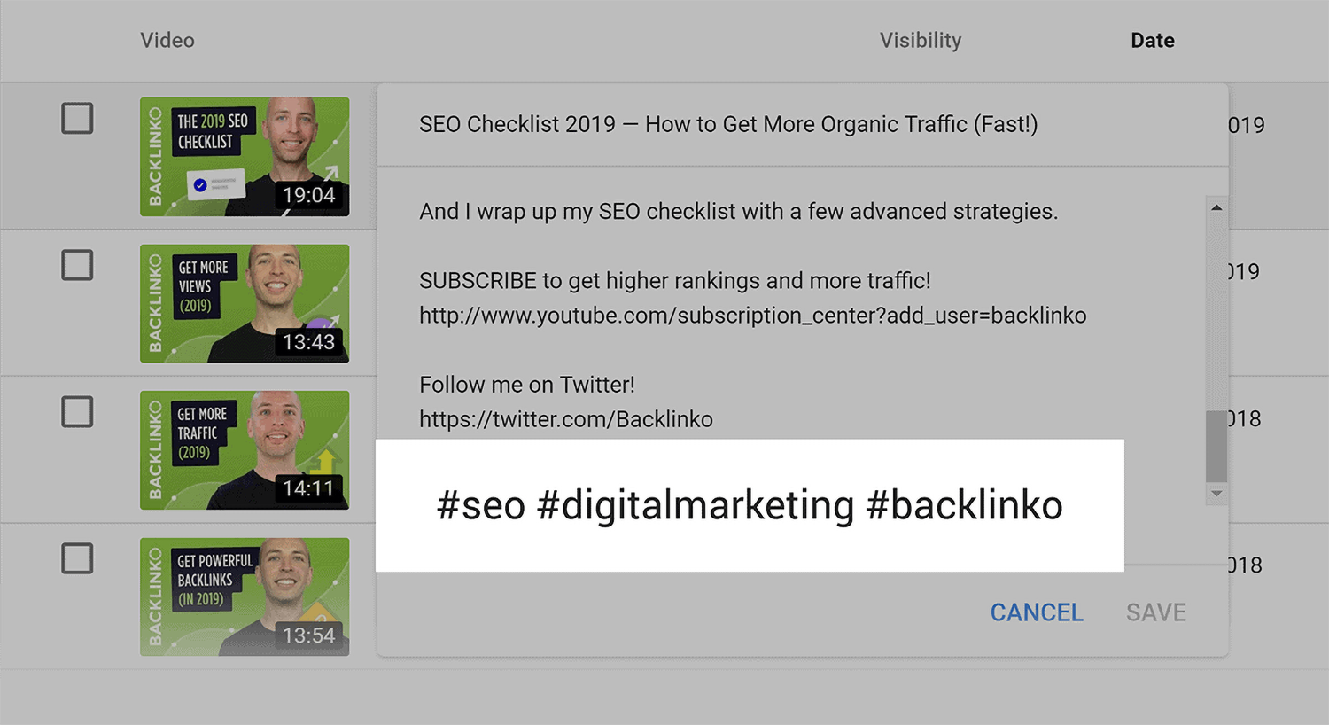 Add hashtags to video description Add Hashtags To Video Description