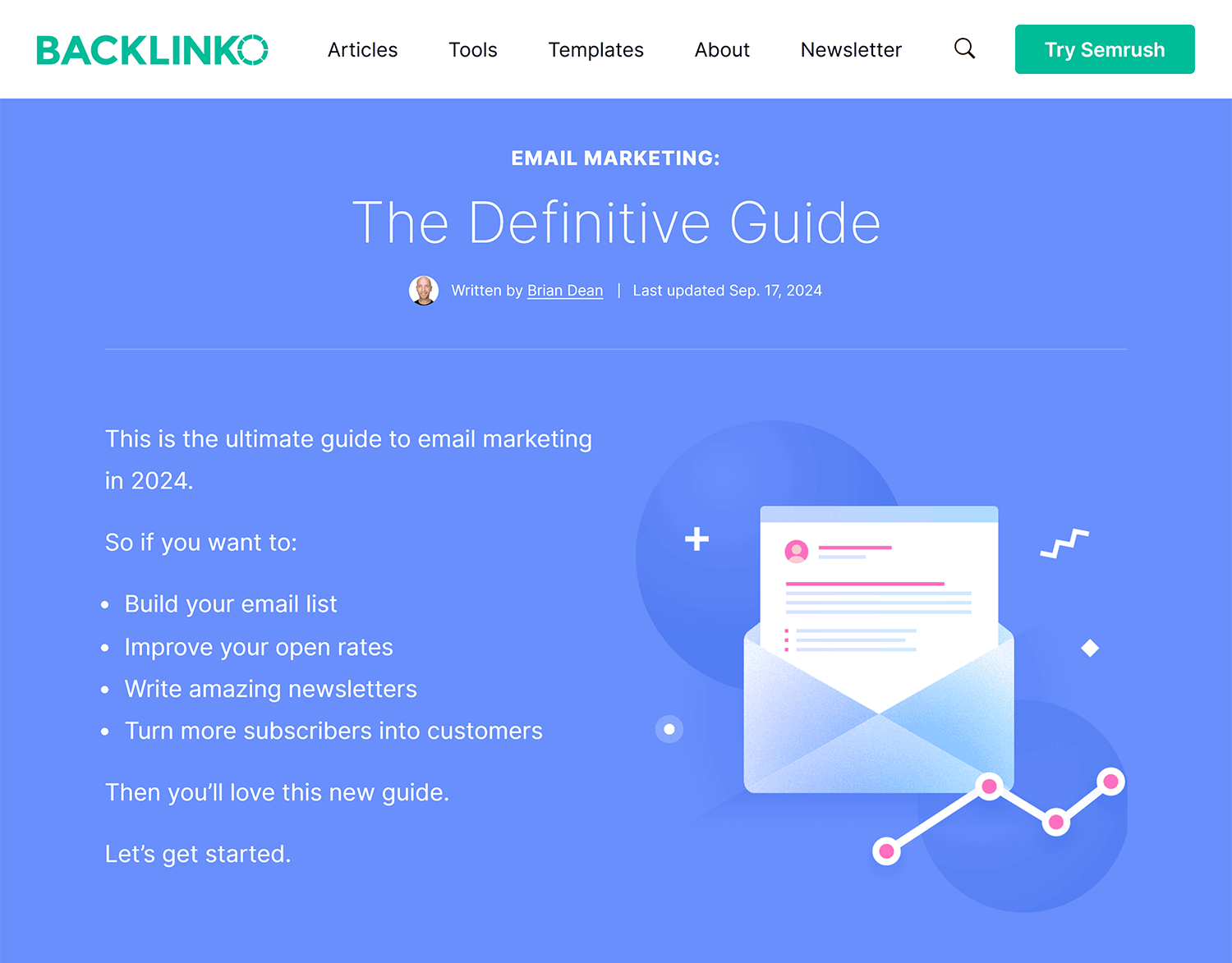 Backlinko – Email marketing guide Backlinko Email Marketing Guide 2024