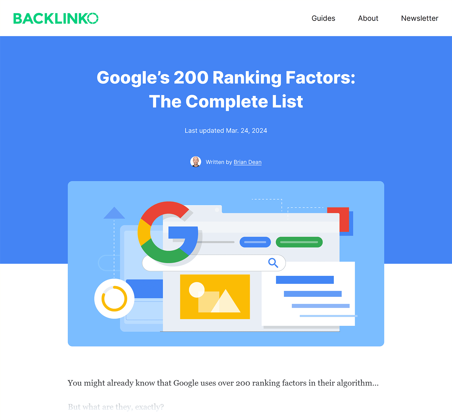 Backlinko – Google Ranking Factors Backlinko Google Ranking Factors 2024 1