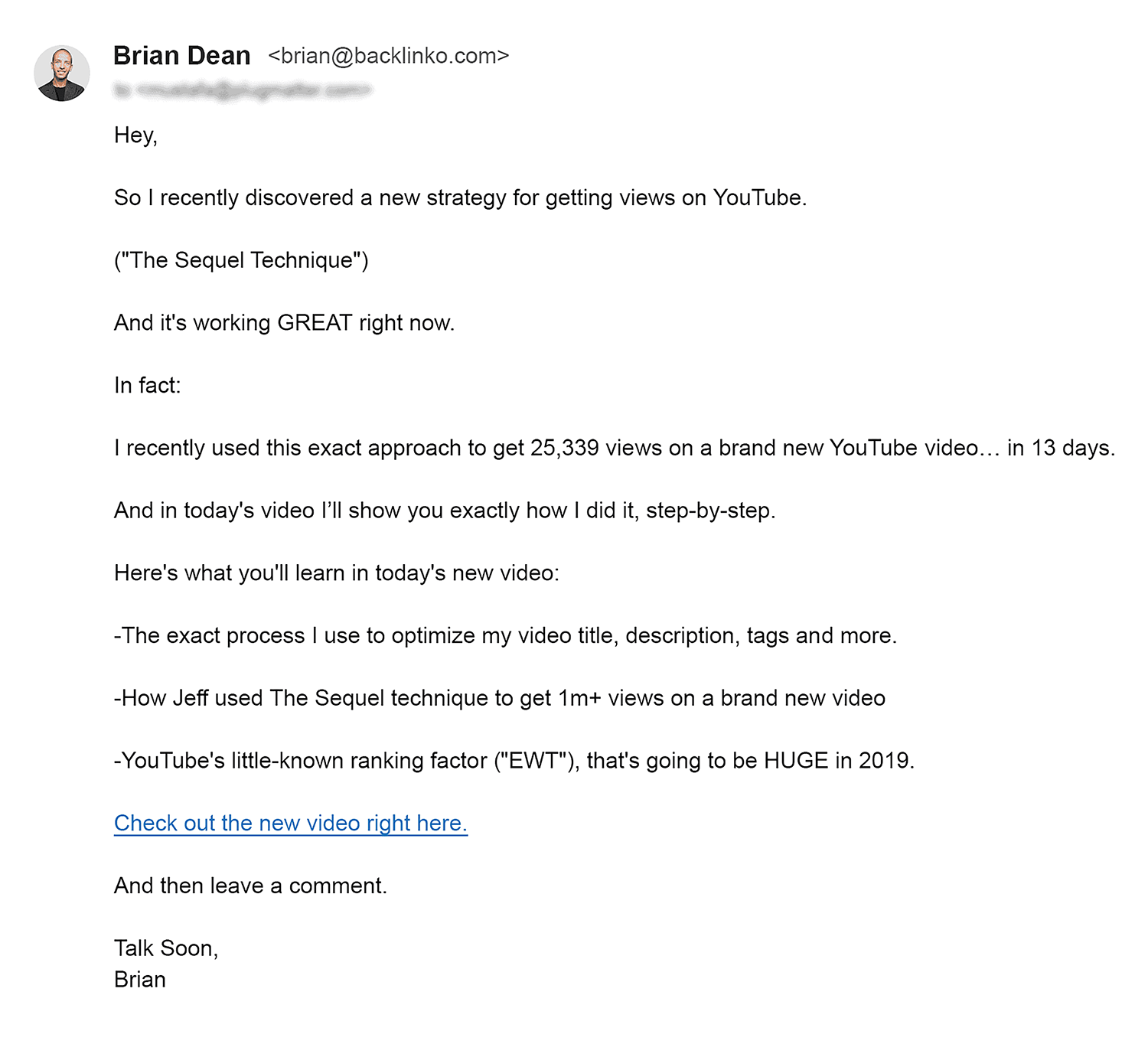 Brian Video Newsletter