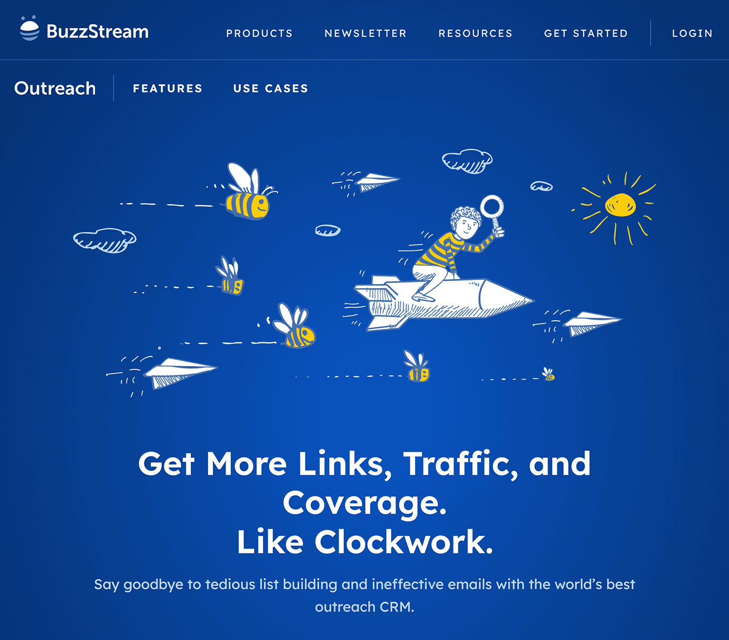 Buzzstream Homepage
