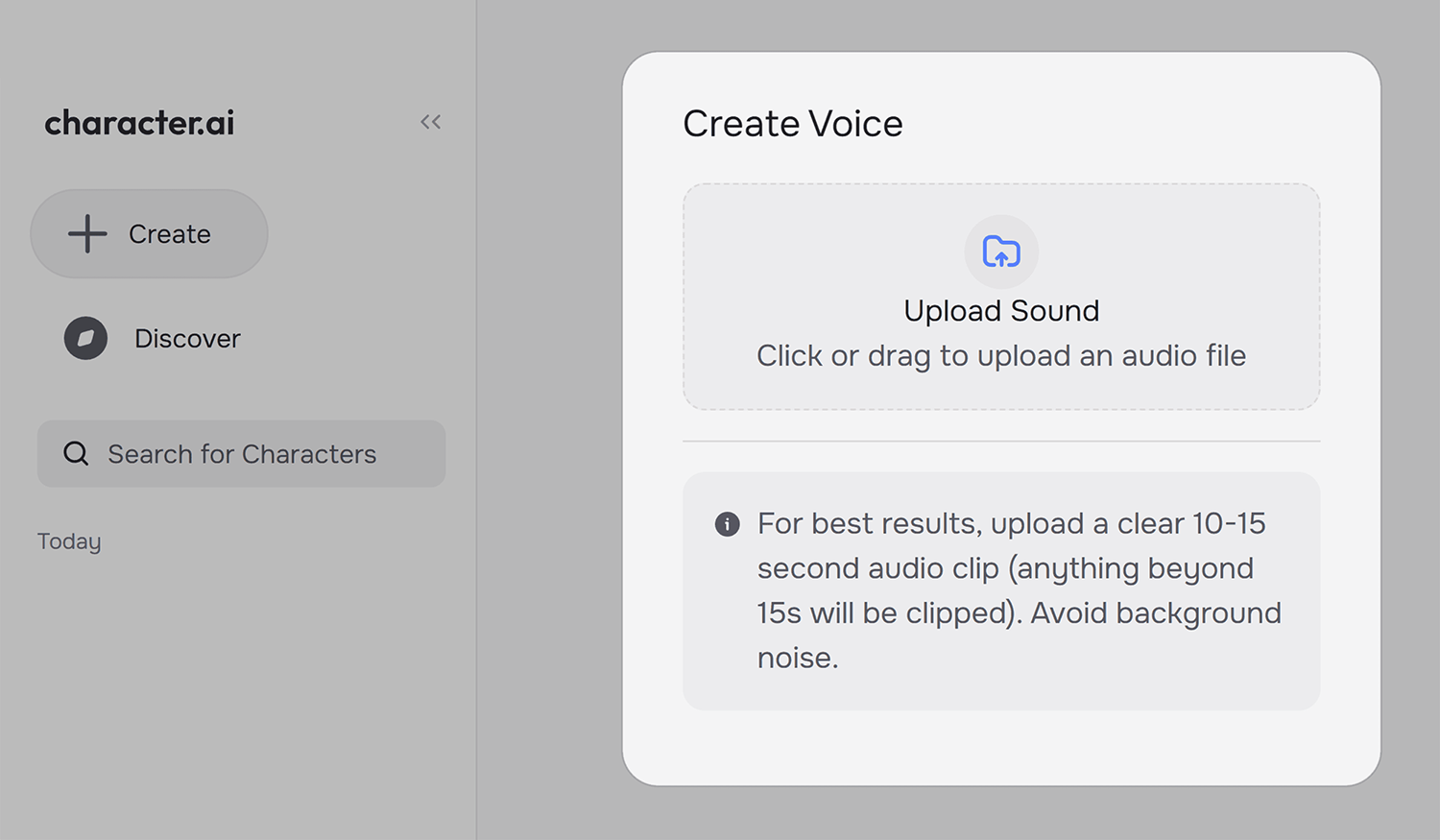 Character.AI – Upload sound Character Ai Upload Sound