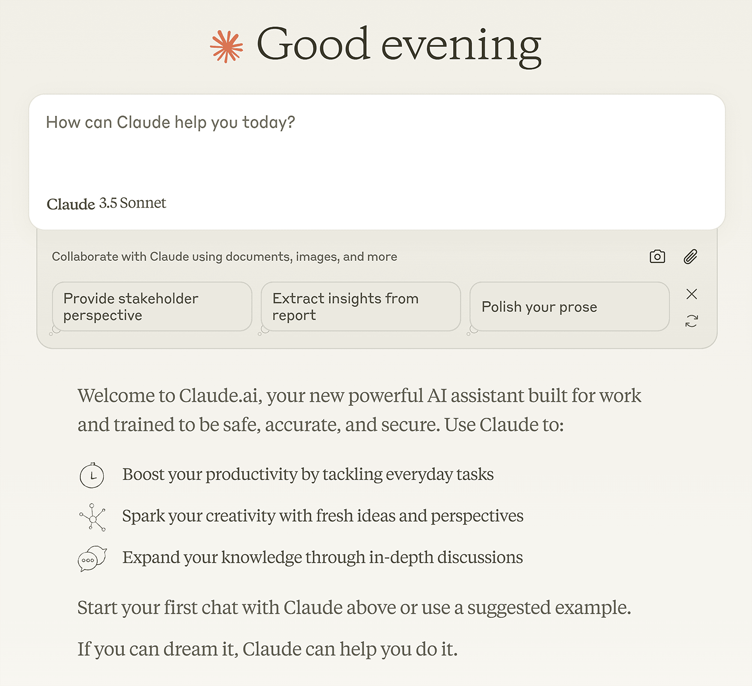 Claudeai Start Page
