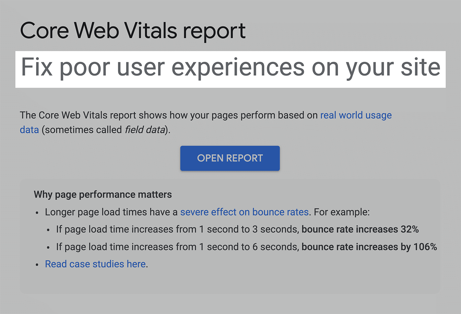 Google on Core Web Vitals Google Core Web Vitals