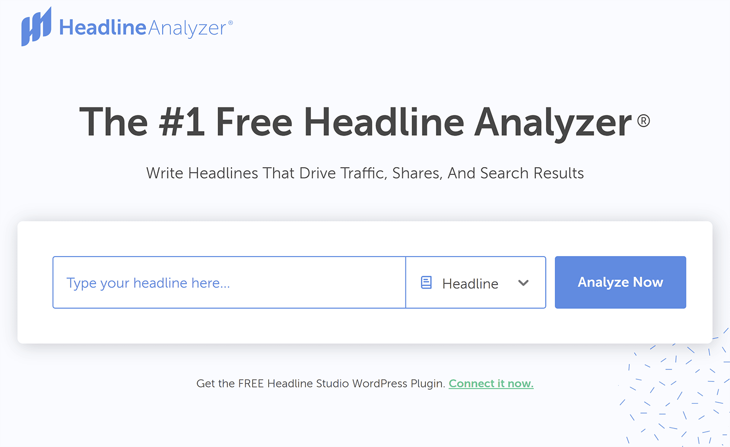 Headline Analyzer – Homepage Headline Analyzer Homepage