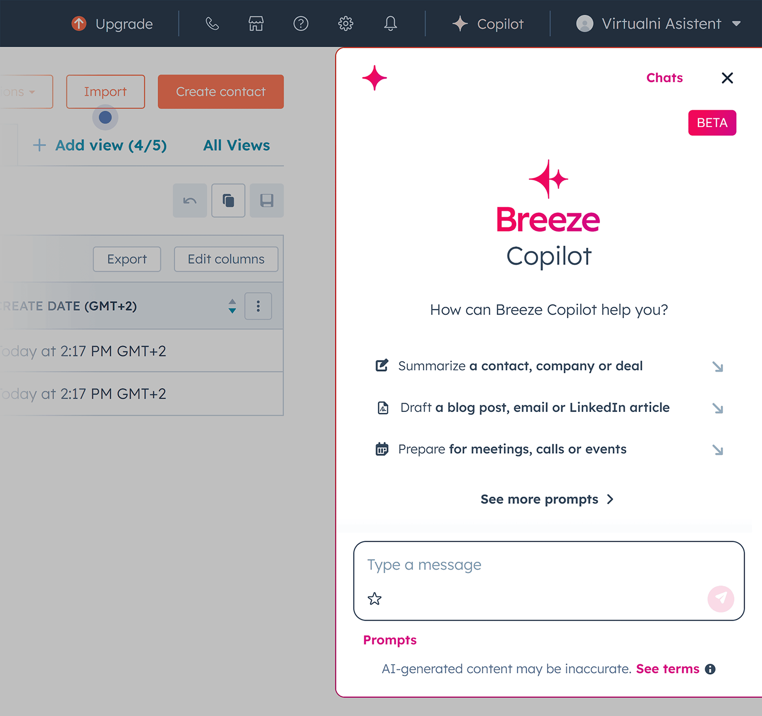 Hubspot Copilot