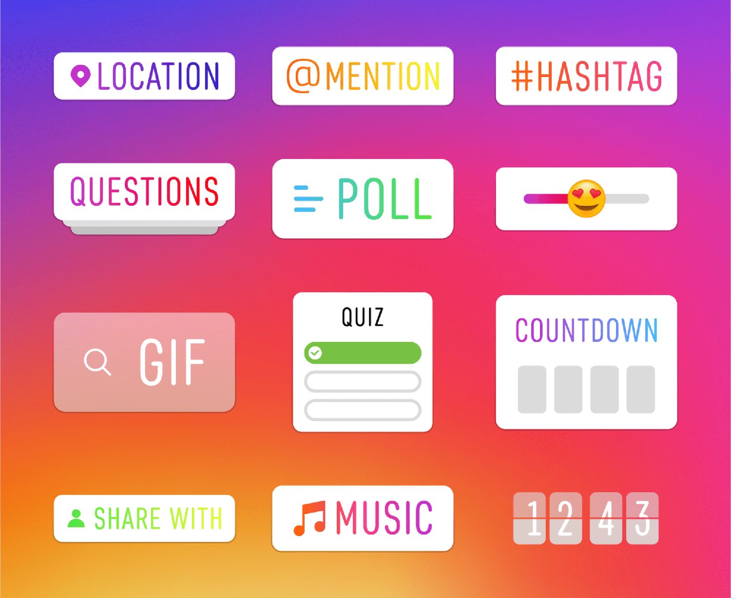 Instagram – Story elements Instagram Story Elements