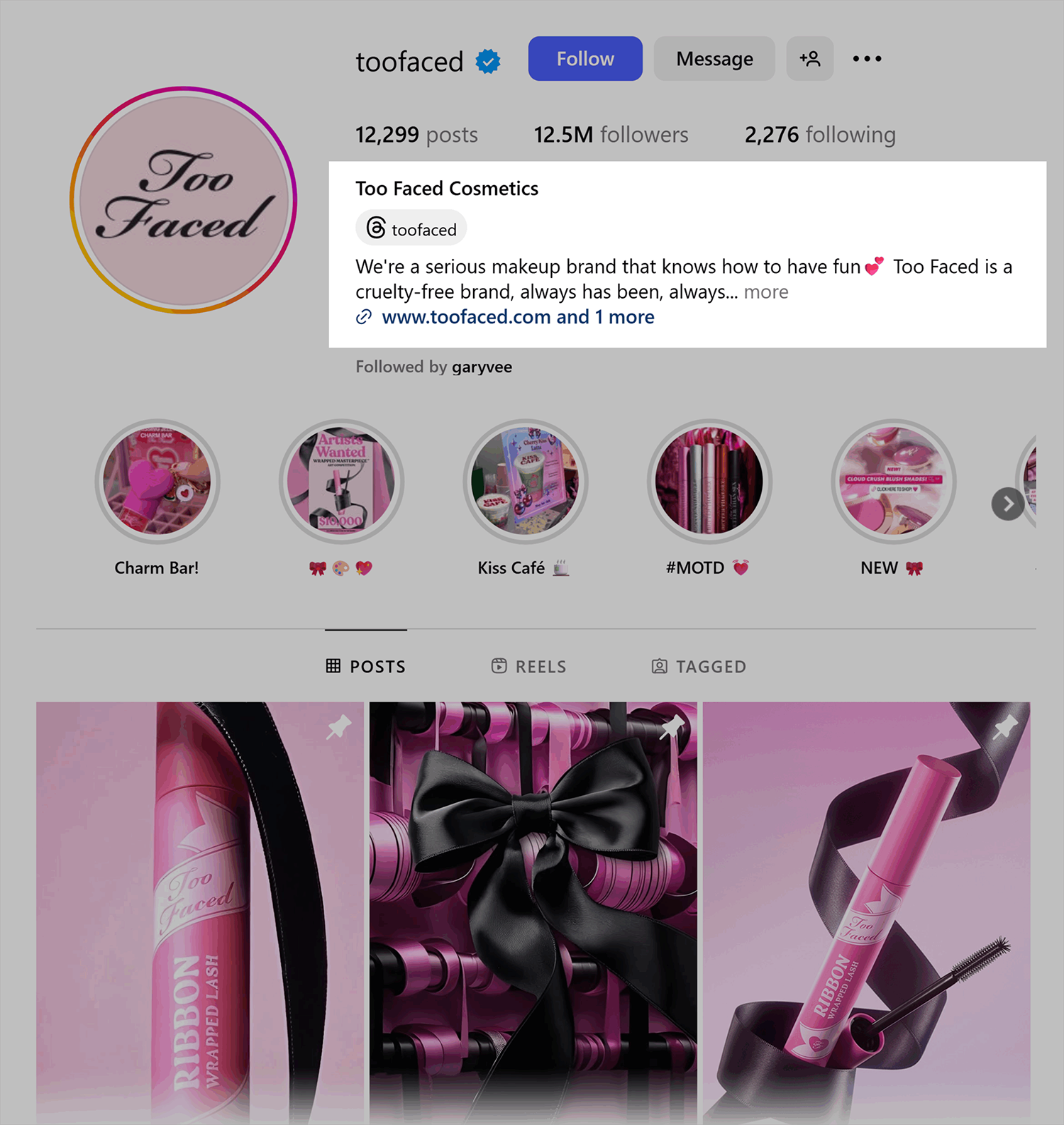 Instagram – Too Faced – Bio Instagram Toofaced Bio Scaled 1